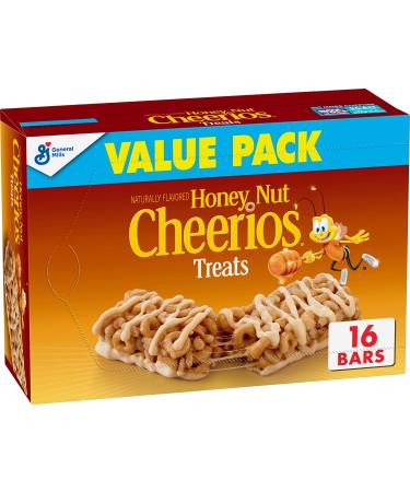 Honey Nut Cheerios Breakfast Cereal Treat Bars, Value Pack, 16 ct (Pack of 4)