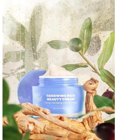 Then I Met You Renewing Rich Beauty Cream - Ginseng + Squalane Moisturizer - Vegan Clean Skincare - Buy Online on SooperMarket.com