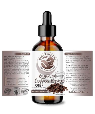 Buy Bella Terra Roasted Coffee Bean Oil 2oz | Ultimate Coffee Serum Rich in Palmitic Acid & Vitamin E for Nourishing Skin - Buy Online on SooperMarket.com