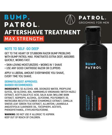 Bump Patrol Maximum Strength Aftershave Formula - 2 Ounce Pack - Razor Bump & Ingrown Hair Solution - Buy Online on SooperMarket.com