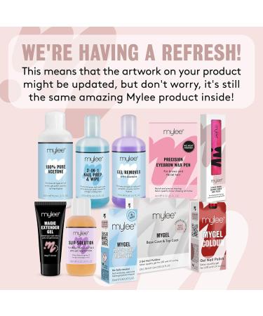 Mylee 100% Pure Acetone Gel Nail Polish Remover for UV/LED Gel Soak Off Removes All Types of Nail Polish Gel Polish Acrylic Gels Nail Tip & Glue (2x 300ml) 300 ml (Pack of 2) - Buy Online on SooperMarket.com
