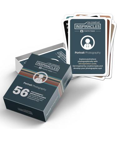 XL Photography Inspiration Cards Deck - Ultimate Photographer Gift with DSLR Accessories and Cheat Sheet - Portrait Edition - Buy Online on SooperMarket.com