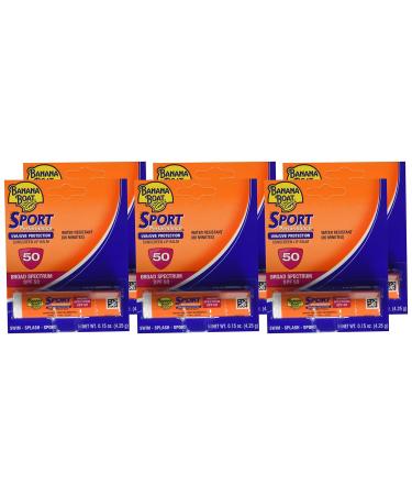 Banana Boat Sport SPF 50 Sunscreen Lip Balm 6-Pack - Sun Protection for Active Lifestyles - Buy Online on SooperMarket.com