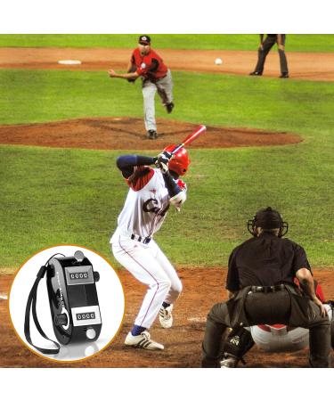 Flutesan 2-Piece Dual Pitch Counter Set - Black Handheld Score Tracker for Baseball Umpires and Scorekeepers - Buy Online on SooperMarket.com
