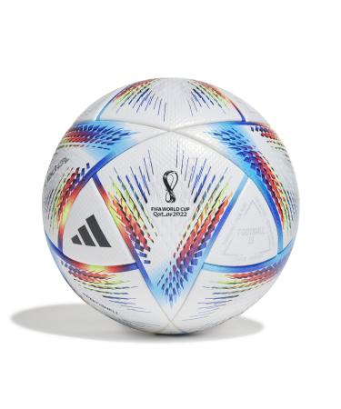 adidas unisex-adult FIFA World Cup Qatar 2022 Al Rihla Pro Soccer Ball 5 White/Pantone