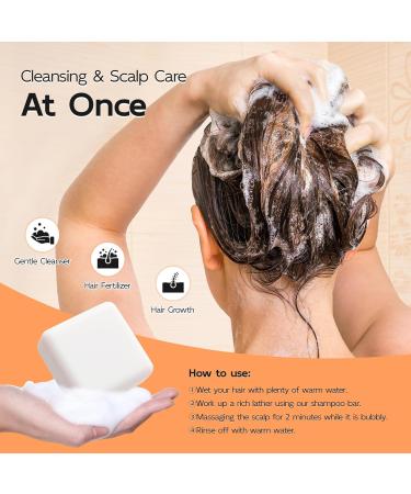 Fermented Rice Water Shampoo Bar for Hair Growth & Moisture | 3.4 Oz - Nourish Dry Damaged Hair & Reduce Hair Loss - Buy Online on SooperMarket.com