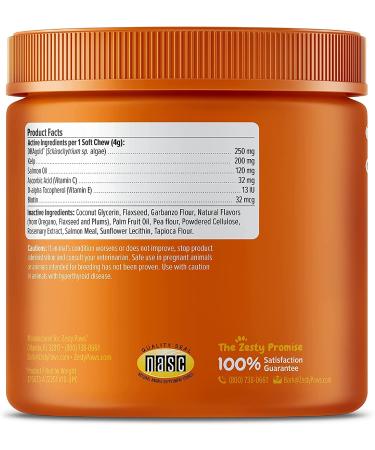 Zesty Paws Salmon Bites â€“ Skin & Coat Chews for Dogs | 90 Soft Chews, All Ages - Buy Online on SooperMarket.com