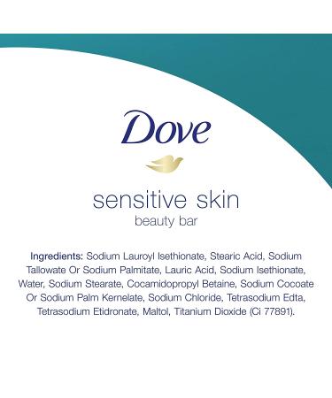 Dove Sensitive Skin Beauty Bar Soap - Fragrance Free, 4 x 3.75 oz Bars - Buy Online on SooperMarket.com