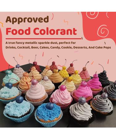 Blacksherbet Rose Gold Edible Glitter 5g | KOSHER Certified for Drinks, Cakes, Strawberries, Cupcakes & Chocolate - Buy Online on SooperMarket.com