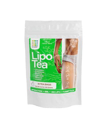 LIPOsuction TEA: LYMPHATIC DRAINAGE natural herbal tea blend I For lymphatic system recovery, swelling water retention relief I For 360 lipo, BBL, tummy tuck I Dandelion, Burdock Root, Echinacea, Licorice, Hibiscus, Red Root I 30 Tea Bags