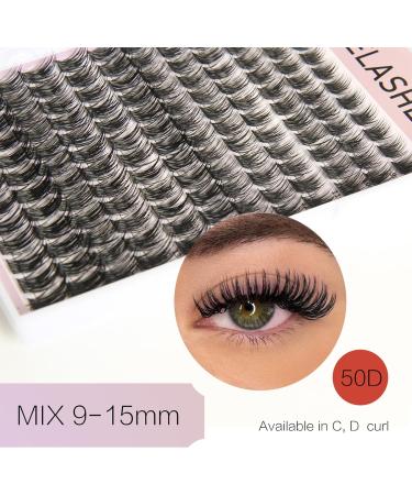 3D Fake Lashes Set - Individual False Eyelashes with Eyelash Glue and Tweezers for Beginners Reusable - Buy Online on SooperMarket.com