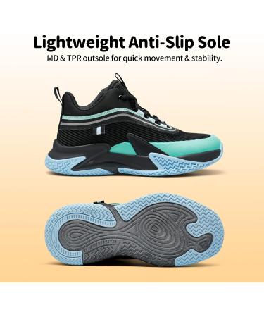 DREAM PAIRS Kids Basketball Shoes | Breathable Sports Sneakers - Black/Green - Size 1 Little Kid - Buy Online on SooperMarket.com