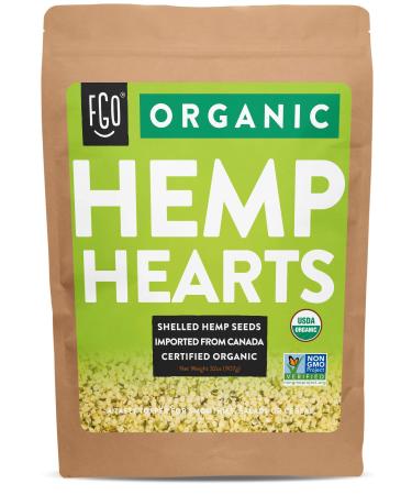 Organic Hemp Hearts | Shelled Hemp Seeds | Imported from Canada | 32oz Resealable Bag 32 Ounce (Pack of 1)
