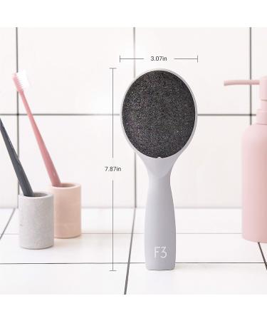 F3 Systems Self-Standing Emery Foot File: Double-Sided Pedicure Tool for Cracked Heels - Wet & Dry Feet Care - Hygienic Exfoliating Callus Remover & Foot Scrubber - Buy Online on SooperMarket.com