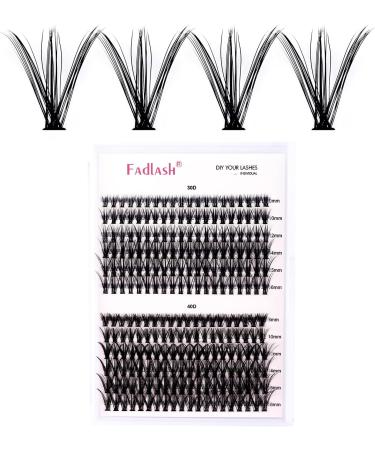 200Pcs Individual Cluster Lashes Extensions Mixed Trays 30D/40D 0.07 D Curl 8-16mm | DIY Eyelash Extensions at Home - Buy Online on SooperMarket.com
