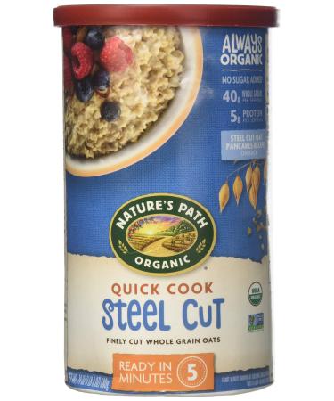 Natures Path Oatmeal Steel Cut Quick Cook Organic, 24 oz