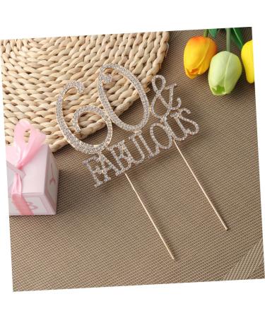 Vaguelly 60 Cupcake Appetizer Picks Birthday Cake Decor Dessert Toppers Party Food Picks Number Cake Decorations Crystal Birthday Acrylic Cake Picks Glitter Big Crown Bride Golden Size 1 - Buy Online on SooperMarket.com