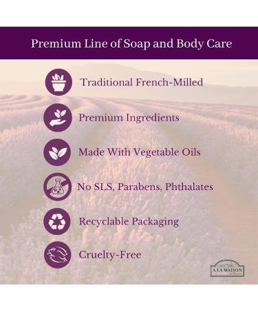 A La Maison de Provence Natural Aluminum-Free Deodorant | Unscented | Traditional French Milled Formula | Long Lasting Safe and Effective | Free of SLS Parabens and Sulfates (3 Pack) Unscented 1 Count (Pack of 3) - Buy Online on SooperMarket.com