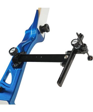 SAS Archery Recurve Bow Target Sight - T Shape Adjustable with Fiber Pin Sight, Aluminum Detachable for Compound Competition - RH or LH, Black - Buy Online on SooperMarket.com