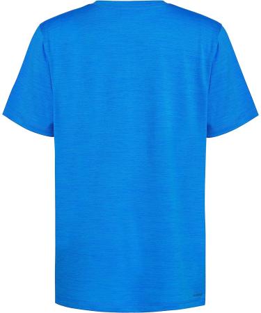 adidas Boys' Blue Rush Heather Tee | Short Sleeve Aeroready Feel Free Bos - Buy Online on SooperMarket.com