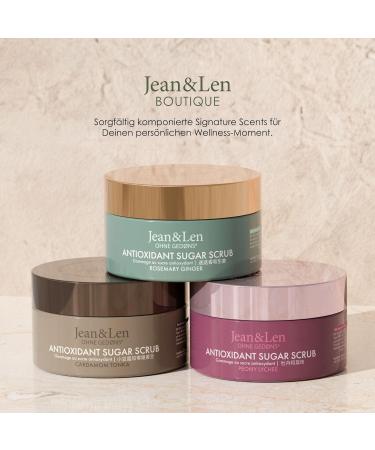 Jean & Len Antioxidant Sugar Scrub - Rosemary & Ginger | Paraben-Free Silicone-Free 200ml | Fragrant Exfoliating Experience - Buy Online on SooperMarket.com