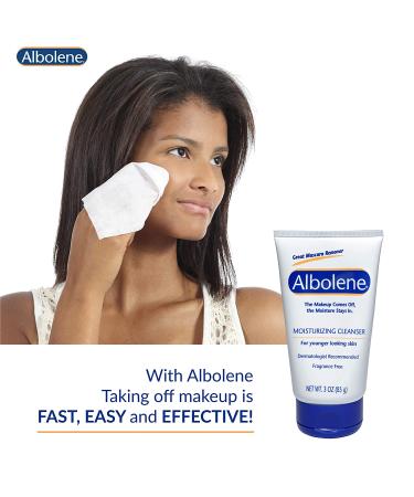 Albolene Face Moisturizer and Makeup Remover 3oz - Fragrance-Free Cleansing Balm (Pack of 3) - Buy Online on SooperMarket.com
