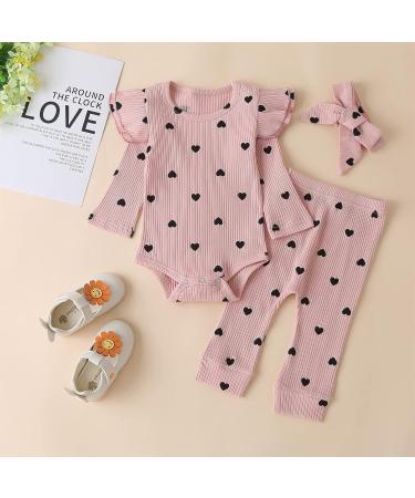 Baby Girl White Lace Romper Top + Jeans Shorts Set 0-3 Months Pink | 3-24 Months Clothing Outfits - Buy Online on SooperMarket.com
