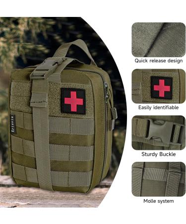 Buy Crisis First Aid Bag | Tactical EDC IFAK Pouch for Outdoor & Camping | Travel Pharmacy & Motorcycle Gear - Buy Online on SooperMarket.com