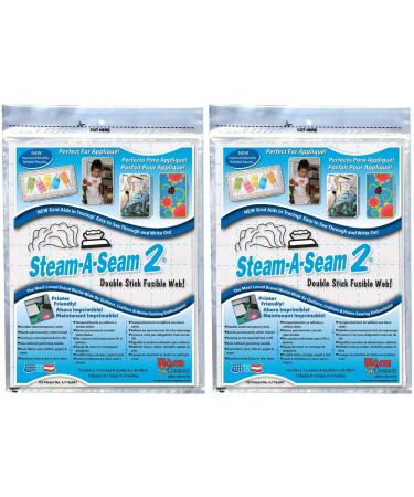 Warm Company Steam-A-Seam 2 Double Stick Fusible Web-9X12 Sheets 5/Pkg (5517) (2-Pack of 5)