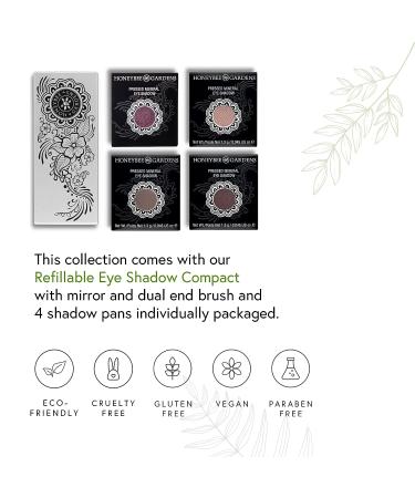 Honeybee Gardens Amethyst Glow Eye Shadow Palette - Natural, Gluten Free, Vegan & Paraben Free - Amazon Exclusive - Buy Online on SooperMarket.com