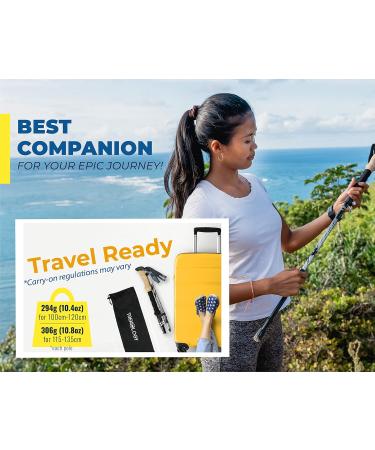 Trekology Trek-Z Adjustable Lightweight Hiking Sticks | Portable Aluminum Poles with Cork Handle | Senior Trekking & Hiking | 100cm - 120cm - Buy Online on SooperMarket.com