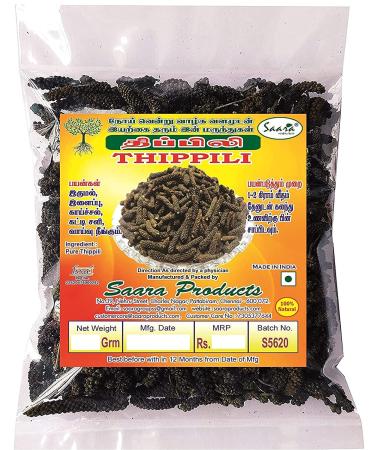 AOZA SAARA : Thippili l Long Pepper l Pipali 50g (Pack 1 X 50g)