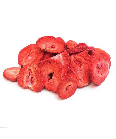 100g Freeze-Dried Strawberries | Natural Sugar-Free Dried Fruits | Detox Organica - Premium Quality Sliced Fruit - Buy Online on SooperMarket.com
