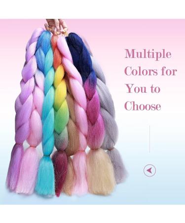 Tess Braids Extensions 60 cm - Jumbo KanCalon Hair for Box Braids - 100g Silver White (1 Piece) - Buy Online on SooperMarket.com