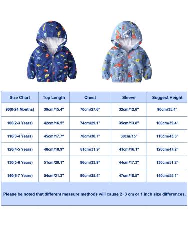 JinBei Hooded Toddler Jacket | Waterproof Windbreaker for Boys | Sunscreen Outwear Raincoat | 1-7 Years | 110 Voiture - Buy Online on SooperMarket.com