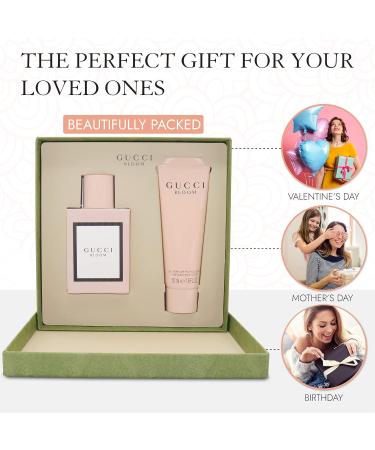 Gucci Bloom Eau De Parfum and Scented Lotion Gift Set Perfume for Women 1.6 oz and Perfumed Lotion for Women 1.6 oz 0.08 Fl Oz (Pack of 2) - Buy Online on SooperMarket.com