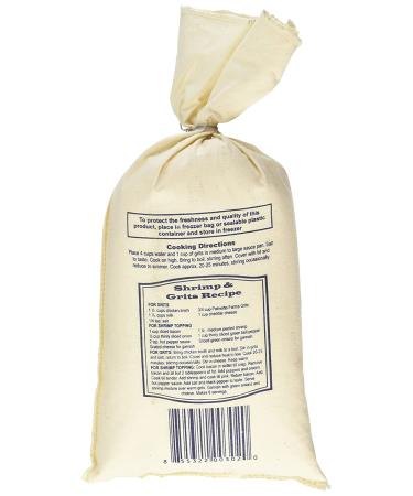 Palmetto Farms Yellow & White Stone Ground Grits 2 LB - Non-GMO, Gluten-Free, All Natural Corn - Wheat-Free Facility - Since 1934 - Buy Online on SooperMarket.com