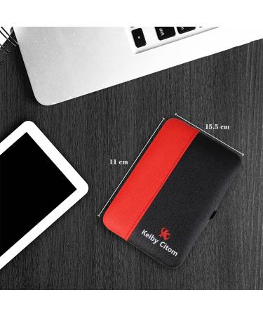 Manicure Set - 18-Piece Professional Nail & Pedicure Kit | Stainless Steel Tools with Leather Travel Bag (Black Red) - Ideal for International Shipping - Buy Online on SooperMarket.com