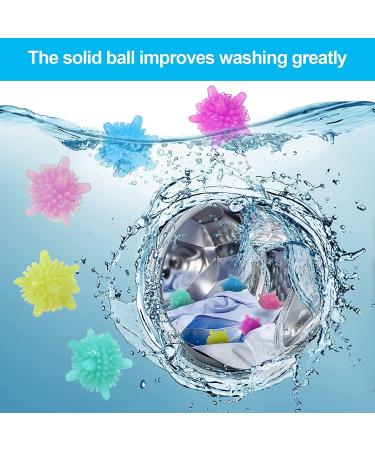 10pcs Solid Laundry Ball Reusable Dryer Cleaning Ball Laundry Scrubbing Balls Tangle-Free For Washing Machine Random Color - Buy Online on SooperMarket.com