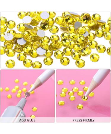 2160 PCS Rhinestones & Nail Crystals - Cittrine SS20 (4.6mm & 4.8mm) for Stunning Nail Art International Shipping Available - Buy Online on SooperMarket.com