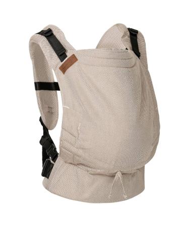 Hoppediz Buckle - 4 -in -1 baby carrier for newborns from birth - Fullbuckle wearing aid with 2 buckle positions - growing up to 20 kg - Design Djerba