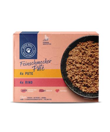 Pets Deli Gourmet P t Multipack Turkey & Beef for cats without gluten and sugar 8x85 g Beef & Turkey 85 g (pack of 8)