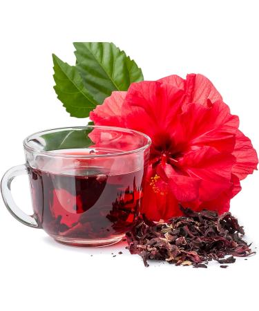 Premium African Hibiscus Flowers Tea - 100% Pure Loose Leaf for Healthy Living - 200g (Pack of 1) - Buy Online on SooperMarket.com