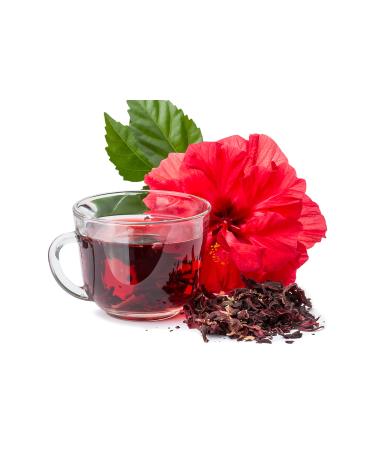 Hibiscus Flowers Tea for Healthy Living 100% Pure Naturally Grown African Hibiscus Plant Loose Leaf for Premium Quality Herbal Tea - 150g 150 g (Pack of 1)