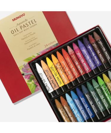 Mungyo 24-Piece Water-Soluble Oil Pastel Set - Assorted Colors - Buy Online on SooperMarket.com