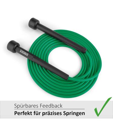 Trenas Skipping Rope | Adjustable 3m Jump Rope for Adults & Children | Speed Skipping Rope in Green - Perfect for Fitness & Training - Buy Online on SooperMarket.com