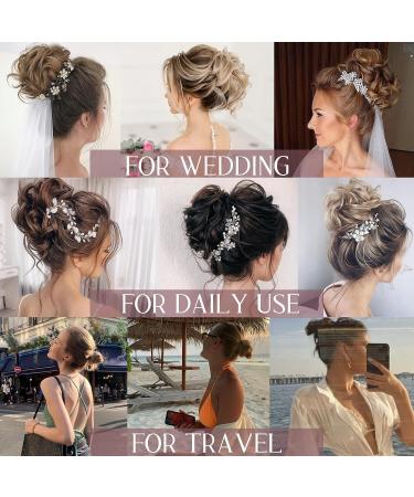 PORSMEER 2-Pack Curly Wavy Messy Hair Bun Extensions for Women - Red - Buy Online on SooperMarket.com
