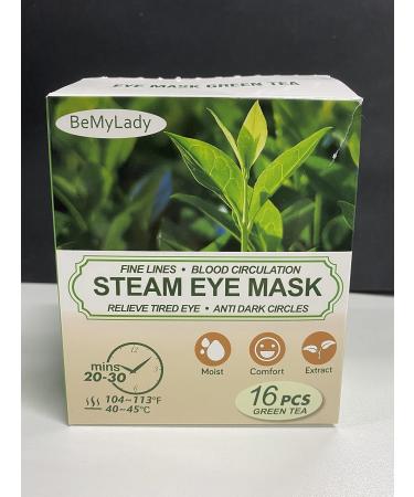 Heated Eye Mask for Fast Dry Eye Relief - 16 Pack Self-Heating Eye Masks - Travel Ready Eye Treatment - Green Tea Scent - Buy Online on SooperMarket.com