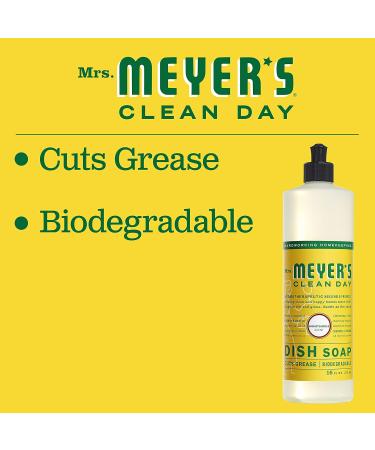 Mrs. Meyer's Clean Day Liquid Dish Soap - Honeysuckle Scent 16 oz | Eco-Friendly & Biodegradable Dishwashing Liquid - Buy Online on SooperMarket.com