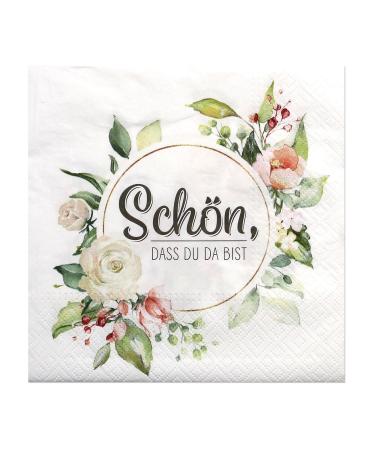 High quality paper napkins/table napkins/brunch napkins decorative napkin motive: nice that you are there.L/h 33 x 33 cm.Quantity 40 pieces.Napkins beautiful
